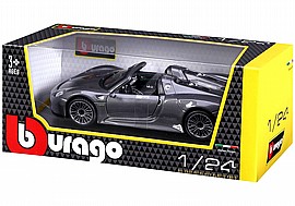BURAGO מכונית 1:24 פורשה 918 BURAGO מכונית 1:24 פורשה 918
