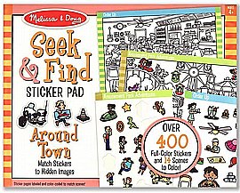 חוברת מדבקות חפש וגלה ברחבי העיר - Melissa and Doug חוברת מדבקות חפש וגלה ברחבי העיר - Melissa and Doug