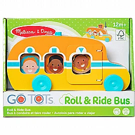 אוטובוס עץ מתגלגל וסע עם 3 דיסקים של Melissa & Doug GO Tots אוטובוס עץ מתגלגל וסע עם 3 דיסקים של Melissa & Doug GO Tots