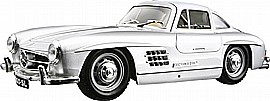 BURAGO מכונית 1:24 מרצדס 300SL BURAGO מכונית 1:24 מרצדס 300SL