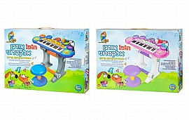 הופ אורגן אלקטרוני + תופים + מיקרופון קריוקי הופ אורגן אלקטרוני + תופים + מיקרופון קריוקי