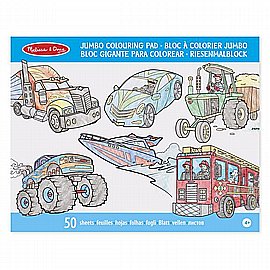 חוברת צביעה גדולה כלי רכב- Melissa and Doug חוברת צביעה גדולה כלי רכב- Melissa and Doug