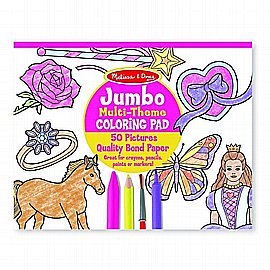 חוברת צביעה (ורודה) גדולה בנות - Melissa and Doug חוברת צביעה (ורודה) גדולה בנות - Melissa and Doug