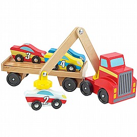 משאית גרר מגנטית מעץ Melissa and Doug משאית גרר מגנטית מעץ Melissa and Doug