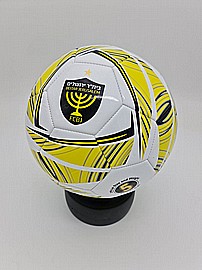 כדורגל מספר 5 בית"ר ירושלים - לבן צהוב כדורגל מספר 5 בית"ר ירושלים - לבן צהוב