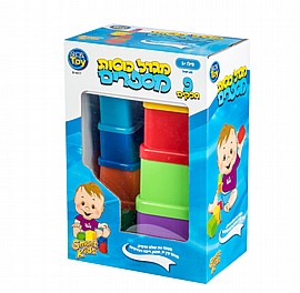 מגדל כוסות מספרים 5 חלקים מגדל כוסות מספרים 5 חלקים