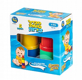 מגדל כוסות צורות 5 חלקים SMART KIDS מגדל כוסות צורות 5 חלקים SMART KIDS