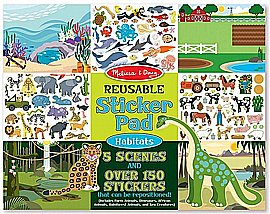 חוברת מדבקות חיות וסביבתן Melissa and Doug חוברת מדבקות חיות וסביבתן Melissa and Doug