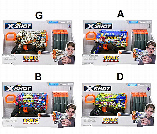 ��� ��� ������ ����� ����� X-Shot Skins Menace Sonic
