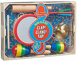 ערכת כלי נגינה כלי הקשה מעץ מבית Melissa and Doug ערכת כלי נגינה כלי הקשה מעץ מבית Melissa and Doug