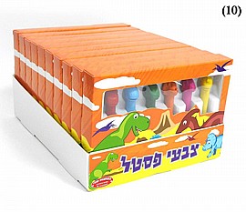 סט 6 צבעי פסטל דינוזאור סט 6 צבעי פסטל דינוזאור