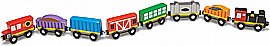 קרונות רכבת מגנטיים מעץ של מליסה ודאג - צעצוע עץ חינוכי ובניית מיומנויות של 8 חלקים לבנים ולבנות קרונות רכבת מגנטיים מעץ של מליסה ודאג - צעצוע עץ חינוכי ובניית מיומנויות של 8 חלקים לבנים ולבנות