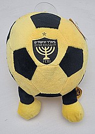 כדור פרווה 12 ס"מ עם רגליים בית"ר ירושלים כדור פרווה 12 ס"מ עם רגליים בית"ר ירושלים