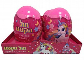ביצה הפתעה גדולה עם שבלונות וחול חד קרן ביצה הפתעה גדולה עם שבלונות וחול חד קרן