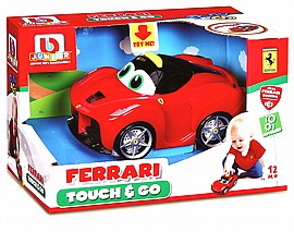 BURAGO מכונית פרארי לחץ וסע + קולות BURAGO מכונית פרארי לחץ וסע + קולות