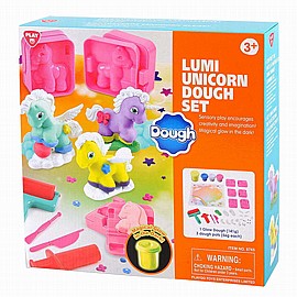 ערכת בצק-סט חד קרן זוהר בחושך playgo ערכת בצק-סט חד קרן זוהר בחושך playgo