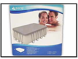 כיסוי איכותי JILONG אפור לבריכת צינורות 450X300X122 מלבנית (497004) כיסוי איכותי JILONG אפור לבריכת צינורות 450X300X122 מלבנית (497004)