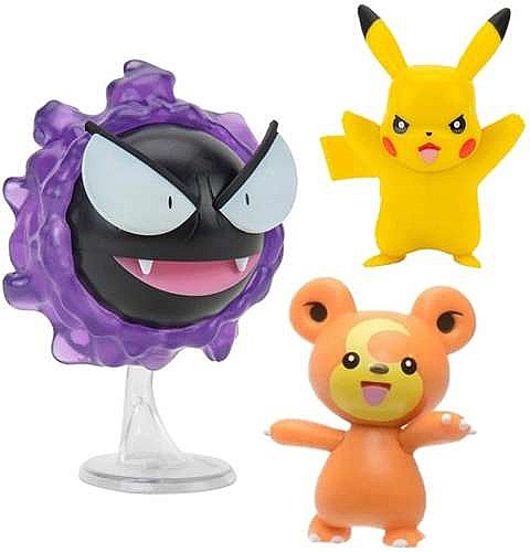 ������� ����� 3 ������ :  PIKACHU+TEDDIURSA+GASTLY