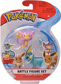 פוקימון מקורי - 3 דמויות Eevee Aipom, Eevee, Vaporeon פוקימון מקורי - 3 דמויות Eevee Aipom, Eevee, Vaporeon