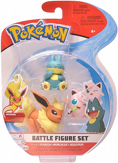 ������� ����� - 3 ������ Jigglypuff, Munchlax, Flareon