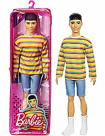 ברבי קן FASHIONISTAS עם שיער ברונטי מפוסל חדש ברבי קן FASHIONISTAS עם שיער ברונטי מפוסל חדש