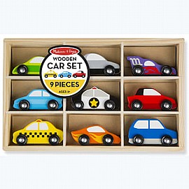 מארז 9 מכוניות מעץ Melissa and Doug מליסה ודאג מארז 9 מכוניות מעץ Melissa and Doug מליסה ודאג