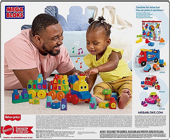 ���� ������ ���� ����� ������� MEGA BLOKS First Builders, ���� �������� ABC �� 50 �����, ������ �������, ������ ��� �����
