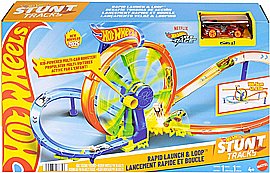 Hot Wheels סט מסלול צעצוע לרכב, ערכת משחק שיגור ולולאה ורכב Hot Wheels סט מסלול צעצוע לרכב, ערכת משחק שיגור ולולאה ורכב