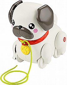 צעצוע משיכה לתינוק ופעוט FP חיות מחמד Walk-The-Pup-Pug עם תנועה וצלילים צעצוע משיכה לתינוק ופעוט FP חיות מחמד Walk-The-Pup-Pug עם תנועה וצלילים