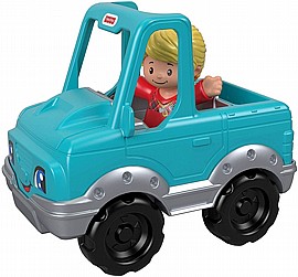 ג'יפ תכלת+דמות LITTLE PEOPLE ג'יפ תכלת+דמות LITTLE PEOPLE