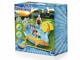 מרכז פעילות ימי מתנפח BESTWAY- דולפין - כריש ומגלשה מרכז פעילות ימי מתנפח BESTWAY- דולפין - כריש ומגלשה