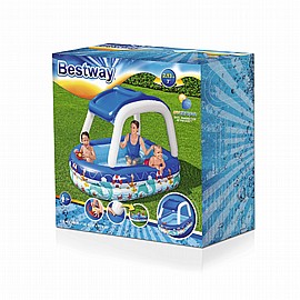 בריכה מתנפחת- ספינת הקפטן + צלון 213X155X122 BESTWAY בריכה מתנפחת- ספינת הקפטן + צלון 213X155X122 BESTWAY