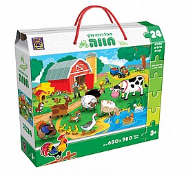 חווה פאזל רצפה 24 חלקים חווה פאזל רצפה 24 חלקים