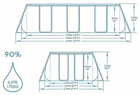 56442 ����� ���� !!! ����� BESTWAY  ������ 404X201X100 