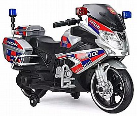 אופנוע ממונע 12V דמוי BMW נסיעה קדימה ואחורה, אורות מהבהבים ומגפון Twist אופנוע ממונע 12V דמוי BMW נסיעה קדימה ואחורה, אורות מהבהבים ומגפון Twist