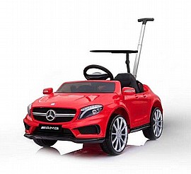 מרצדס 12V GLA45 אדום + שמשיה ומוט מרצדס 12V GLA45 אדום + שמשיה ומוט