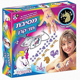 קעקועים נוצצים חד קרן קעקועים נוצצים חד קרן
