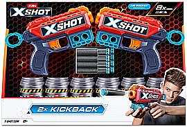 דאבל אקדח הדף 8 חצים X-Shot - Excel Kickback דאבל אקדח הדף 8 חצים X-Shot - Excel Kickback