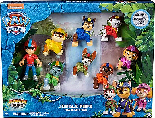 ���� ��������� 8 ������ ����� ���� ���� ����� Spin Master - Paw Patrol Jungle Pups 8 