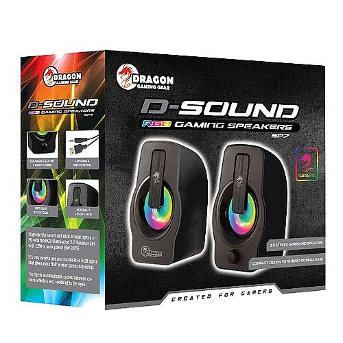 �������  DRAGON GRB SPEAKERS P7 BLACK