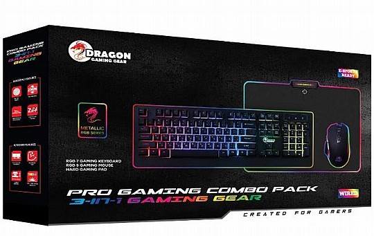  DRAGOM PRO PC COMBO GAMING PACK RGB ���� �������