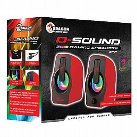 רמקולים DRAGON GRB SPEAKERS P7 RED רמקולים DRAGON GRB SPEAKERS P7 RED
