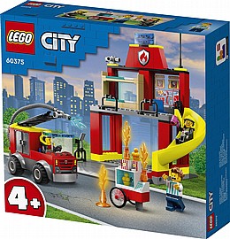 לגו סיטי - תחנת כיבוי ומשאית 60375 לגו סיטי - תחנת כיבוי ומשאית 60375