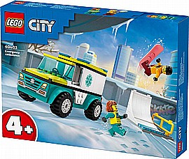 לגו סיטי - אמבולנס חירום וגולש סנובורד 60403 לגו סיטי - אמבולנס חירום וגולש סנובורד 60403