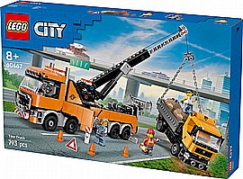 לגו סיטי - משאית גרר עם מנוף לחילוץ רכבים כבדים 60467 לגו סיטי - משאית גרר עם מנוף לחילוץ רכבים כבדים 60467
