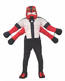בן 10 תחפושת "ארבע זרועות" FOUR ARMS דלוקס בן 10 תחפושת "ארבע זרועות" FOUR ARMS דלוקס