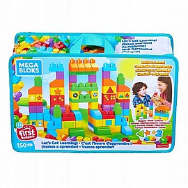 מגה בלוקס 150 חלקים בתיק מגה בלוקס 150 חלקים בתיק