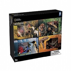 קופסת החיות המלאה 80 חלקים National Geographic קופסת החיות המלאה 80 חלקים National Geographic
