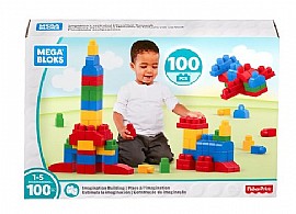 מגה בלוקס 100 חלקים בקופסת קרטון מגה בלוקס 100 חלקים בקופסת קרטון