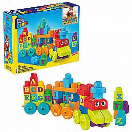 מארז 60 חלקים רכבת ABC מגה בלוקס מארז 60 חלקים רכבת ABC מגה בלוקס